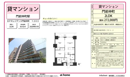 BPRレジデンス門前仲町 1203 1203号 0