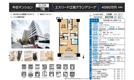 エスリード江坂グランアリーナ 408号 0
