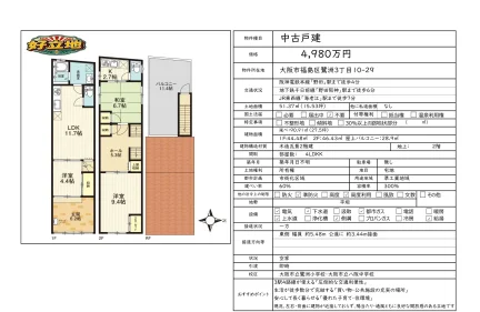 3-Bedroom House Near Station in Sagisu 0