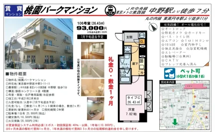 桃園パークマンション 106号 0