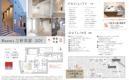 Room's 三軒茶屋 201 201号 0