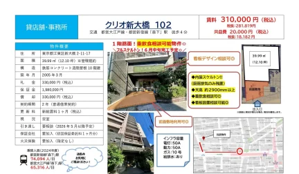 クリオ新大橋 102 102 0