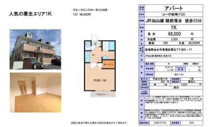 コーポ田神(102) 102号 0