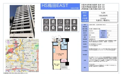 HS梅田EAST 0802号 0