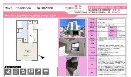 リーヴ・レジデンス三宿302号室 302号 0