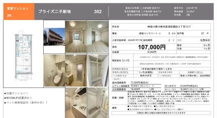 ブライズ二子新地 302 0