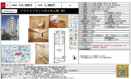 プラウドフラット代々木上原 302 302号 0