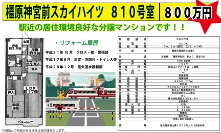 橿原神宮前スカイハイツ 810号 0
