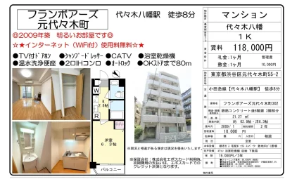 フランボアーズ元代々木町302 302号 0