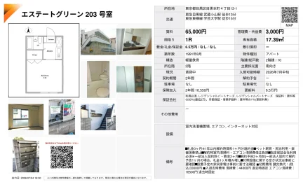 エステートグリーン 203号室 203号 0