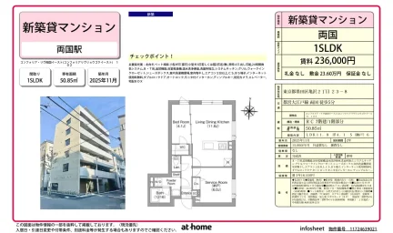 Brand New 1SLDK Condo Near Station in Kamezawa 0