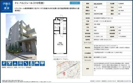 ドゥ・ベルジュール 310号 0