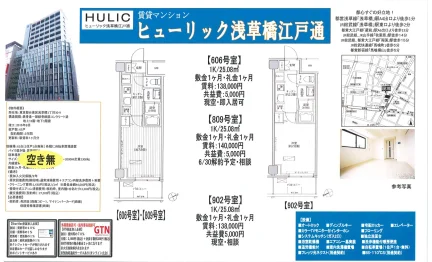 ヒューリック浅草橋江戸通 606号 0
