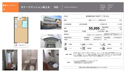 モナークマンション桜上水 105号 0