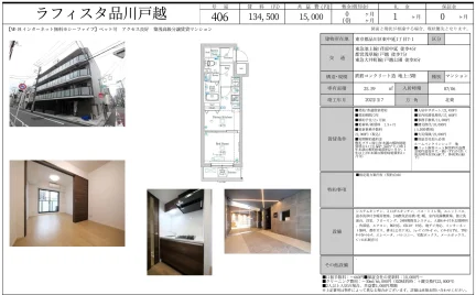 ラフィスタ品川戸越 406号 0