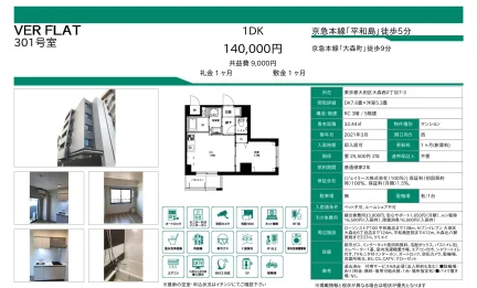 大田区大森西2丁目7-3 301号 0