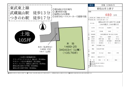 埼玉県東松山市大字上唐子 売地 0