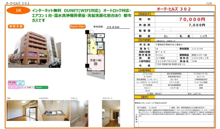 オークヒルズ 302 302号 0