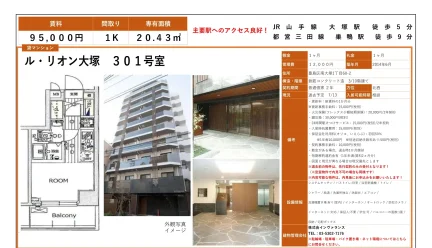 ルリオン大塚 301号室 301号 0