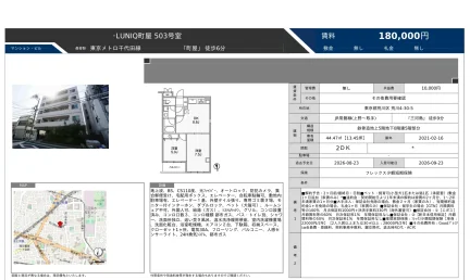 LUNIO町屋503号室 503号 0
