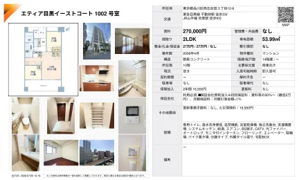 エティア目黒イーストコート 1002号 0