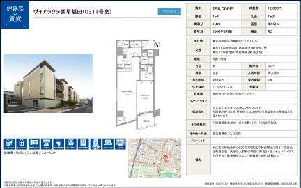 ヴォアラクテ西早稲田 0311号 0