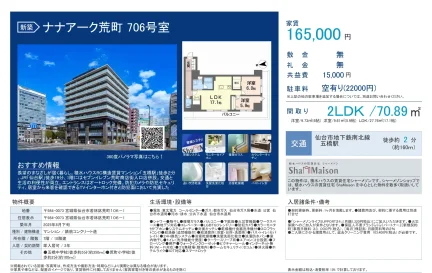 ナナアーク荒町 706号 0