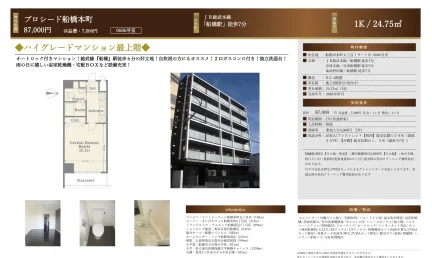 プロシード船橋本町 0606号室 0