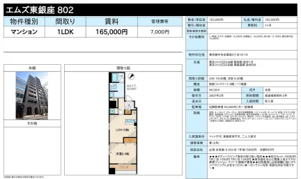 エムズ東銀座802 802 0