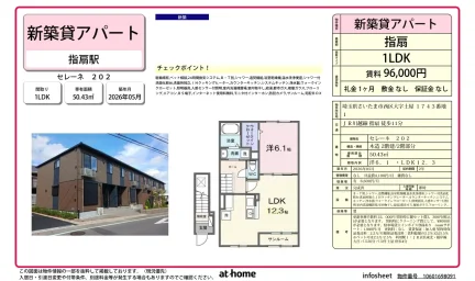 Brand New 1LDK Condo in Tsuchiya 0