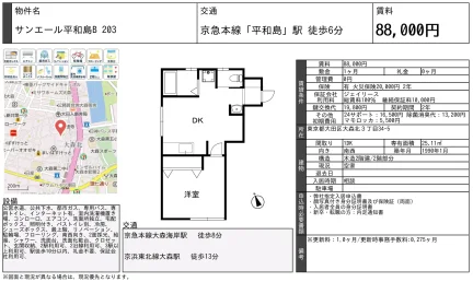 サンエール平和島B 203 203号 0
