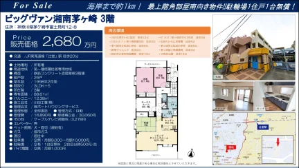 ビッグヴァン湘南茅ヶ崎 3階 3階 0