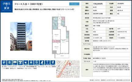 ドゥーエ入谷1 0801号 0