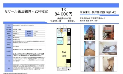 セザール第三鶴見 204号 0