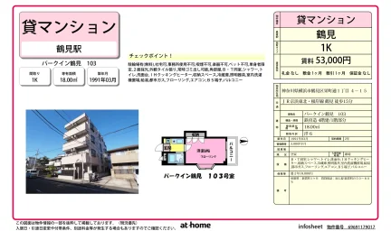 パークイン鶴見 103号 0