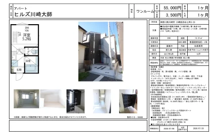 ヒルズ川崎大師 アパート 206号 0