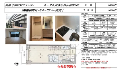ルーブル武蔵小杉伍番館 308 0