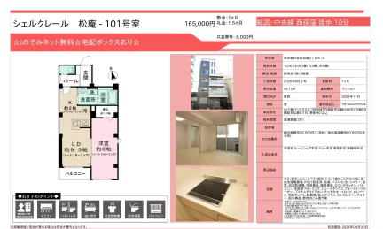 シェルクレール 松庵 101号 0