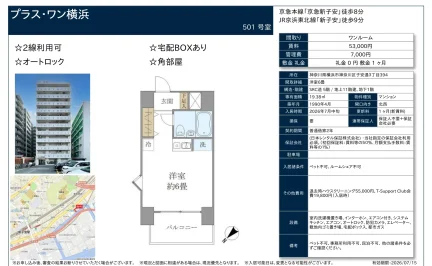 プラスワン横浜 501号 0