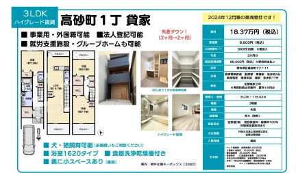 高砂町1丁貸家 0