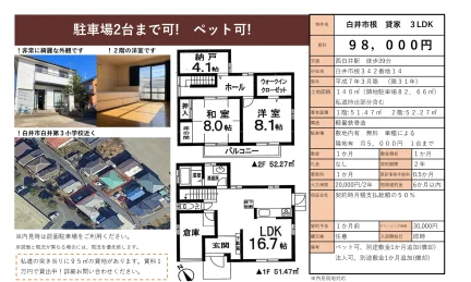 白井市根 貸家 0
