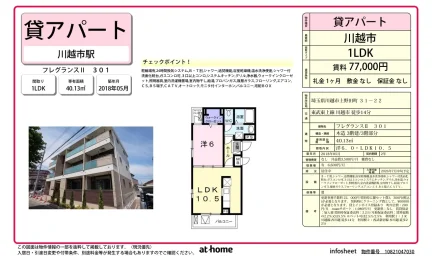 Modern 1LDK Condo in Kaminodamachi 0