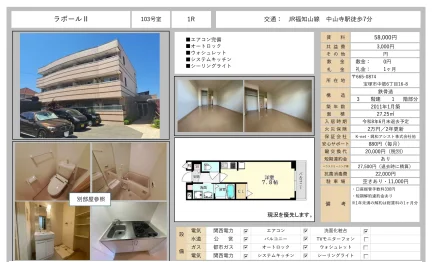 ラポール 103号 0