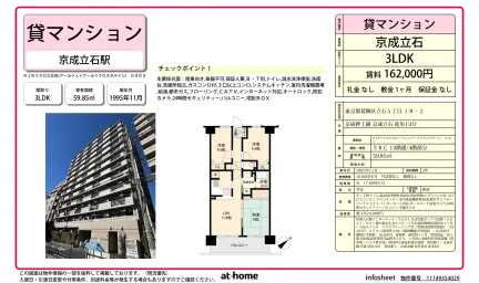 Classic 3LDK Condo in Higashitateishi 0
