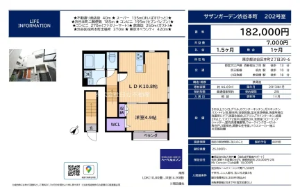 サザンガーデン渋谷本町 202号 0