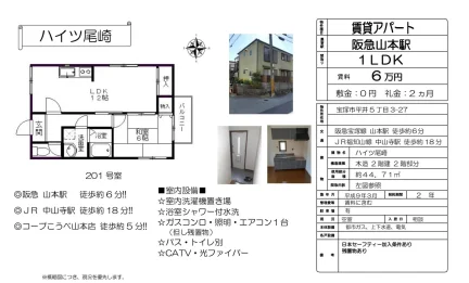 ハイツ尾崎 201号 0