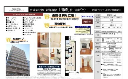 ナイスアーバン川崎ウエストモール 301号 0