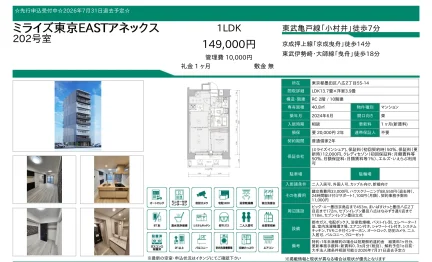 ミライズ東京EASTアネックス 202号 0