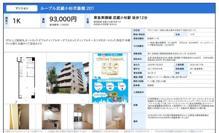 ルーブル武蔵小杉弐番館 201 201号 0
