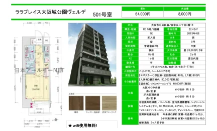 ララプレイス大阪城公園ヴェルデ 501号 0